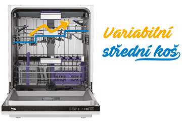 Beko DFS 28131 W přihrádka na příbory